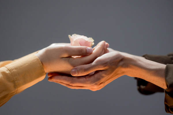 holding hands