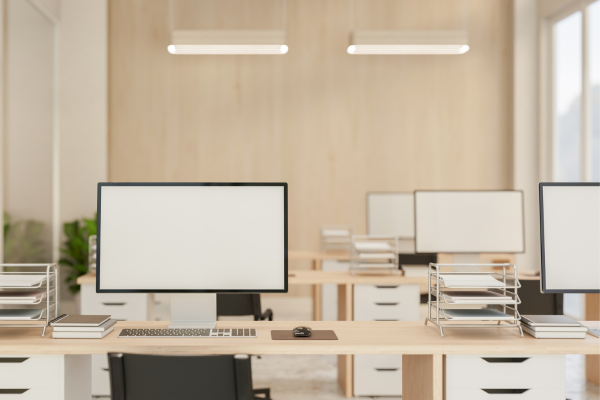 Professional managing workplace stress through calm and focused work habits